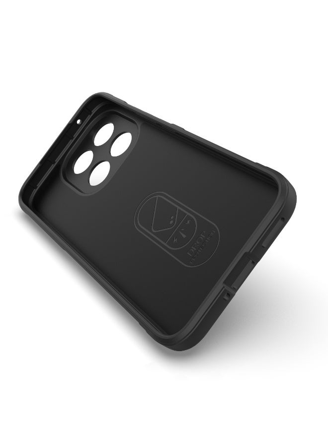 Phantom Shield Silicone Case with Anti-Scratch Soft Microfiber Lining, High Resilience Rubber Full Body Shockproof Cover Compatible with Xiaomi 15T (Black) - Image 4